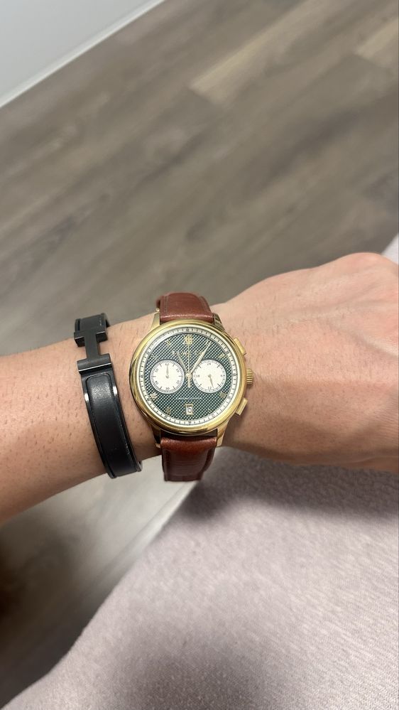 Ceas Cicero vintage verde cu cronograf