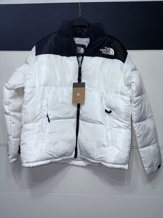 Geacă M The North Face alb albă negru neagră Nouă nepurtată  dama new