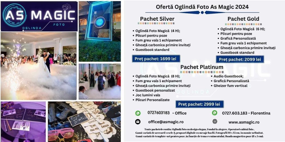 Oglindă Foto, Fum greu, Platforma 360, Artificii