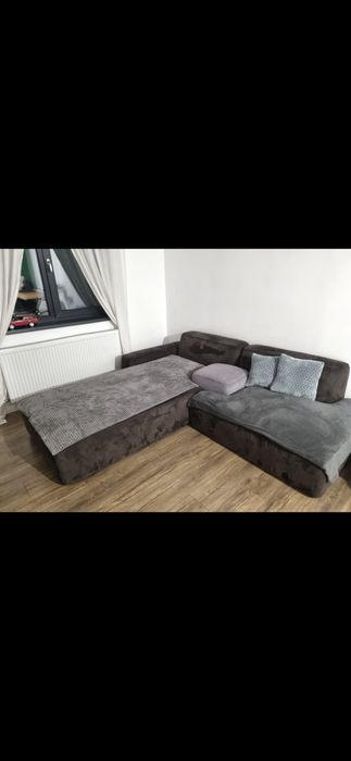 Canapea modulară de designer, huse detașabile, stare impecabilă