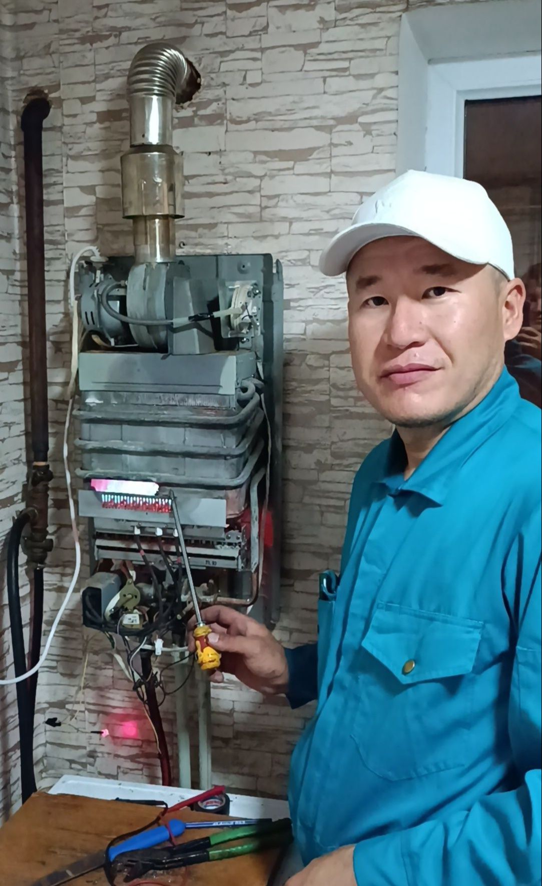 Ремонт газовых котлов ремонт газовых колонок установка Аристон жөндеуТ