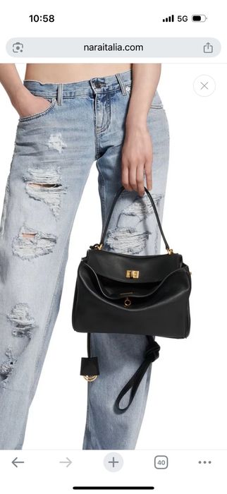 Нова дамска чанта , модел на Balenciaga Rodeo,- medium, естествена кож