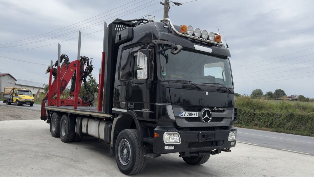 Mercedes-Benz Actros Macara Epsilon Q 150 Z, forestier, transport lemn