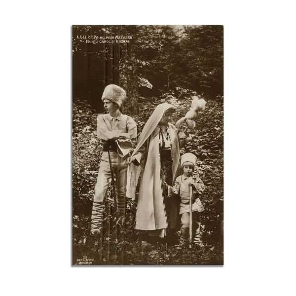 Fotografie principesa Maria, rama pictata si semnata Anna - UNICAT