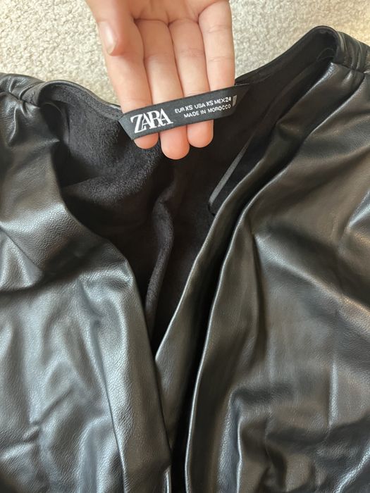 Rochie zara xs imitatie piele