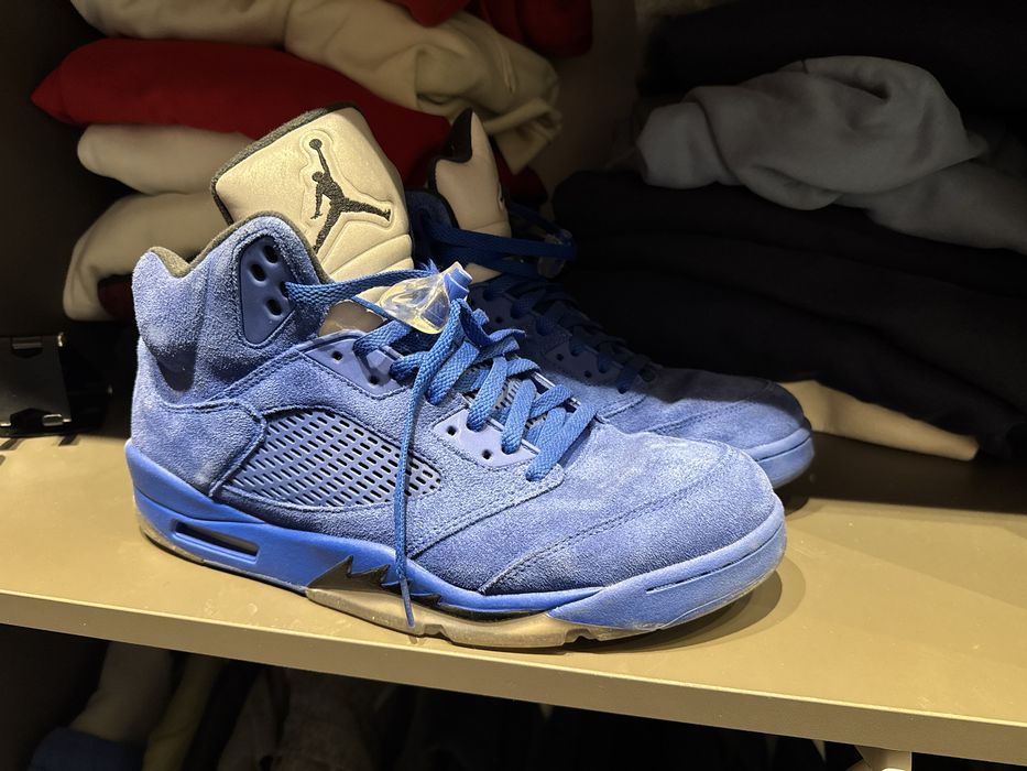 Jordan 5 blue suede 46 2017