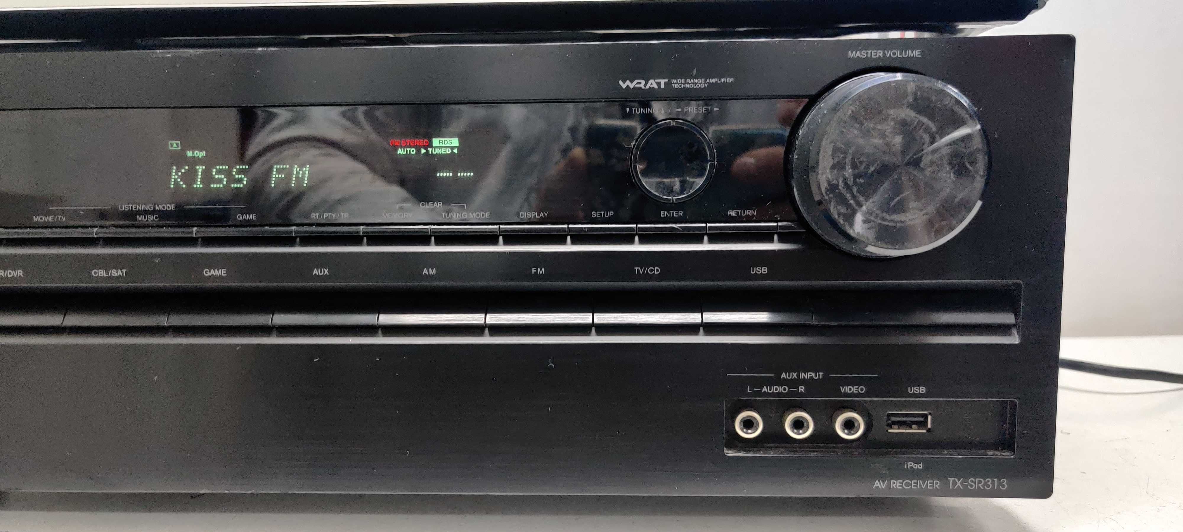 Onkyo TX SR 313 muzica stereo amp statie muzica