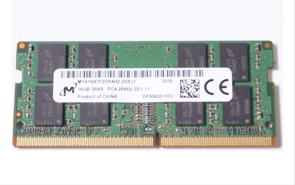 Оперативная память DDR4 Micron MTA16ATF2G64HZ-2G6J1 16 Гб