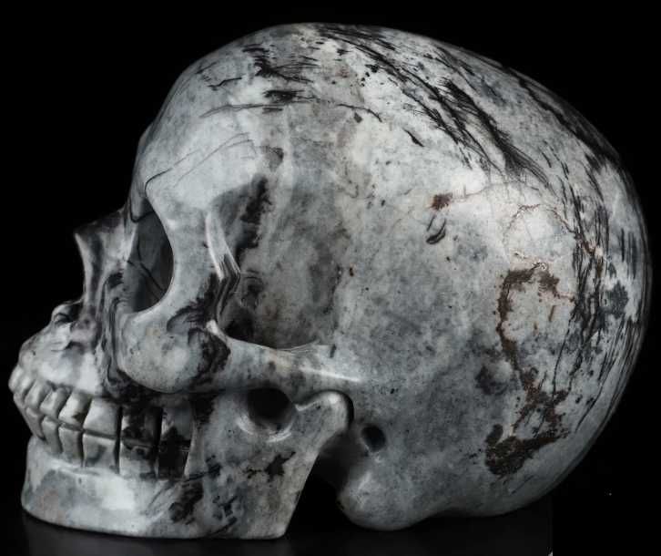 Craniu Cristal Natural - Jasp Black Network (~1 kg)