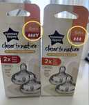 Tommee Tippee биберони easy vent FAST 3 и звезда, 4 капки, 6м+ (2бр.)
