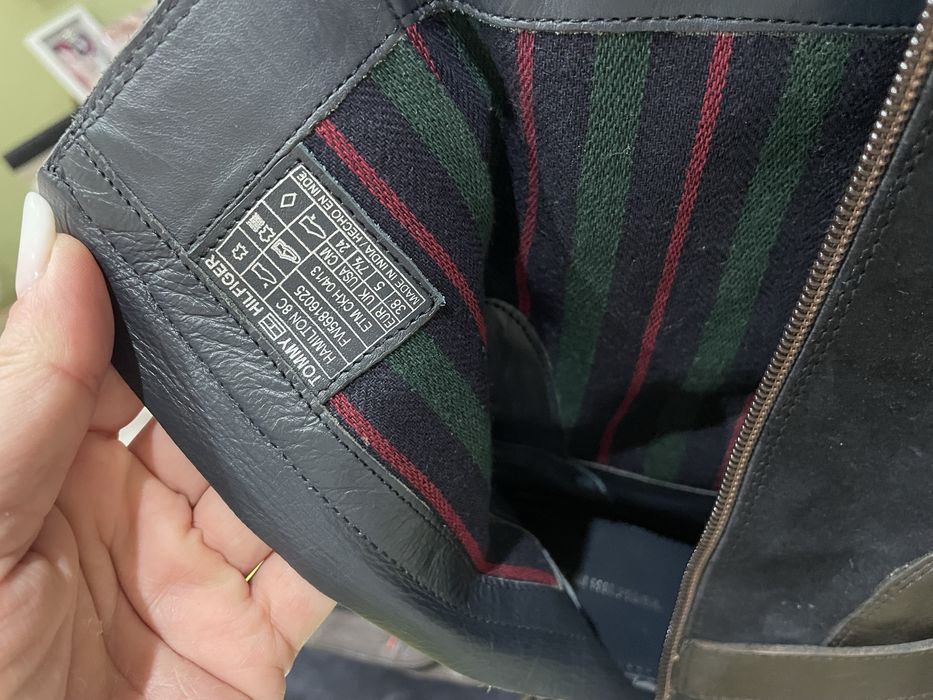 Ghete piele Tommy Hilfiger