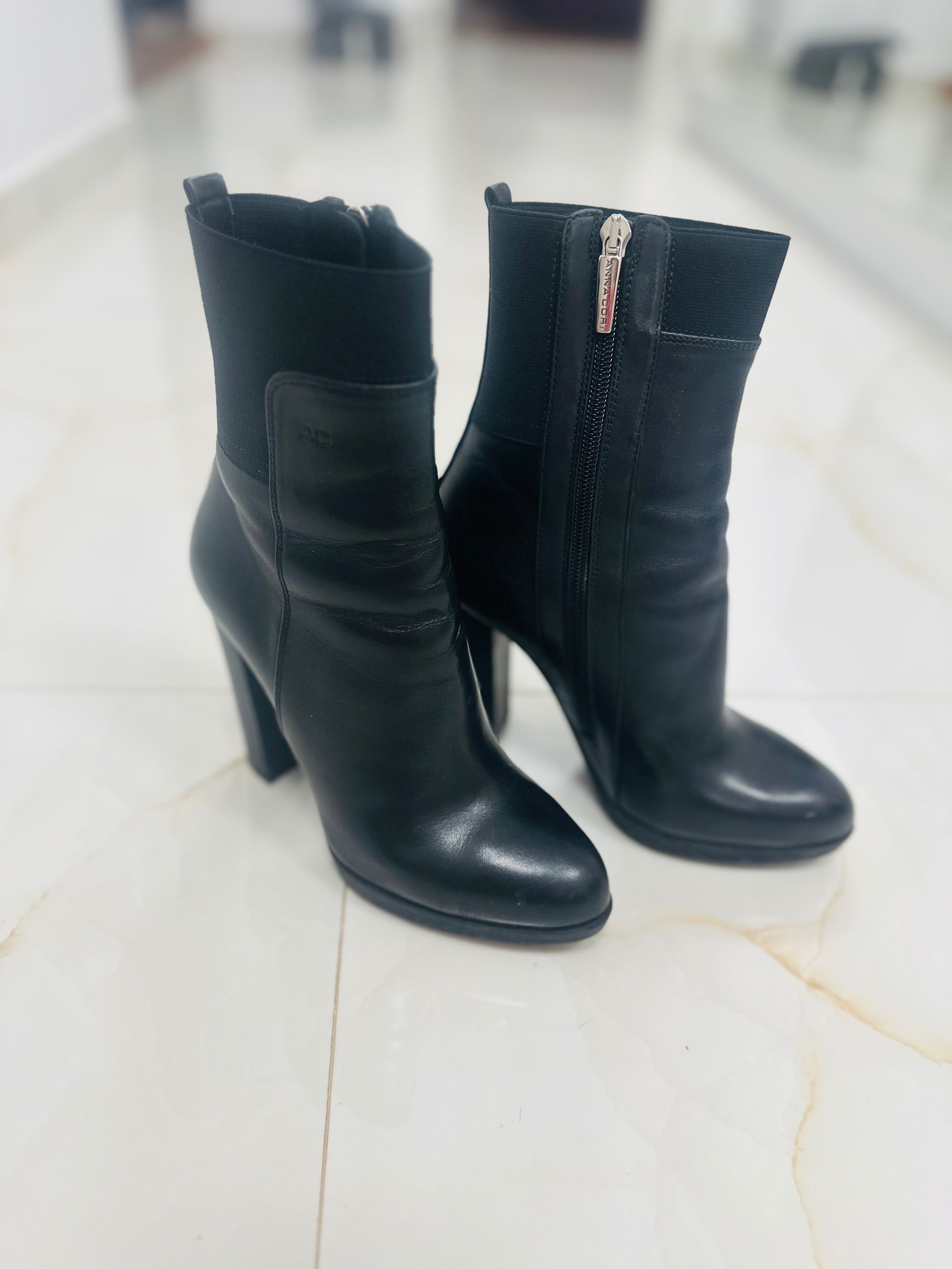 Botine Anna Cori negre