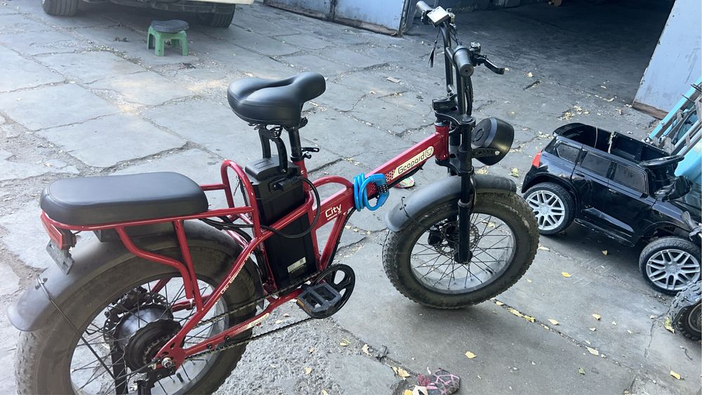 Geopard City 1200W Фэтбайк. Электровелосипед. Мощная Батарея 48V 32Ah