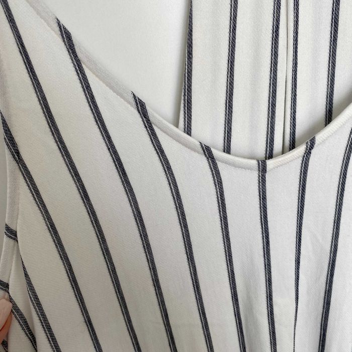 Maieu de dama in dungi alb cu negru MANGO marimea L