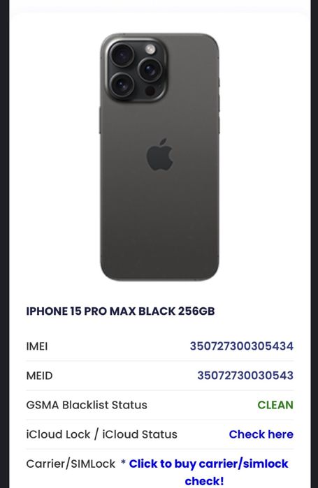 Iphone 15 Pro Max liber de retea
