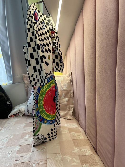 Шарена къса рокля