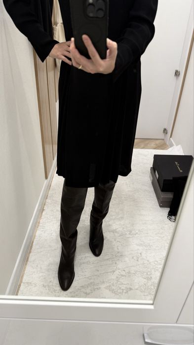 Длинные сапоги (ботфорты) от Massimo dutti
