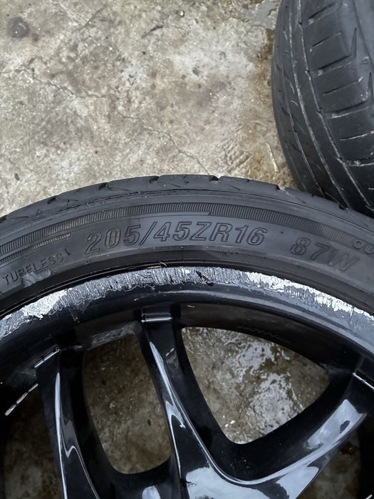 Jante 4x100 r16 plus inca un set de cauciucuri cadou