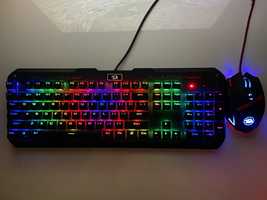 Kit Gaming: Tastatura mecanica + Mouse 8 butoane