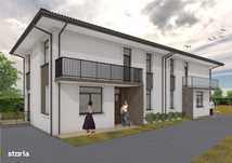 Duplex de vanzare, 100 mp, 250 teren, semifinisat, P+E, Gilau