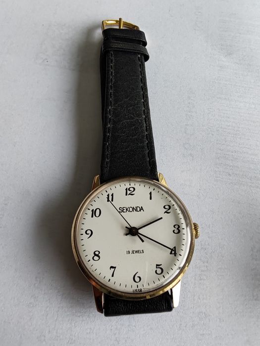 Ceas Sekonda Mecanic Placat cu aur 34 mm