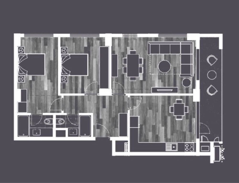 Квартира 3 х комнатная Prestige Garden