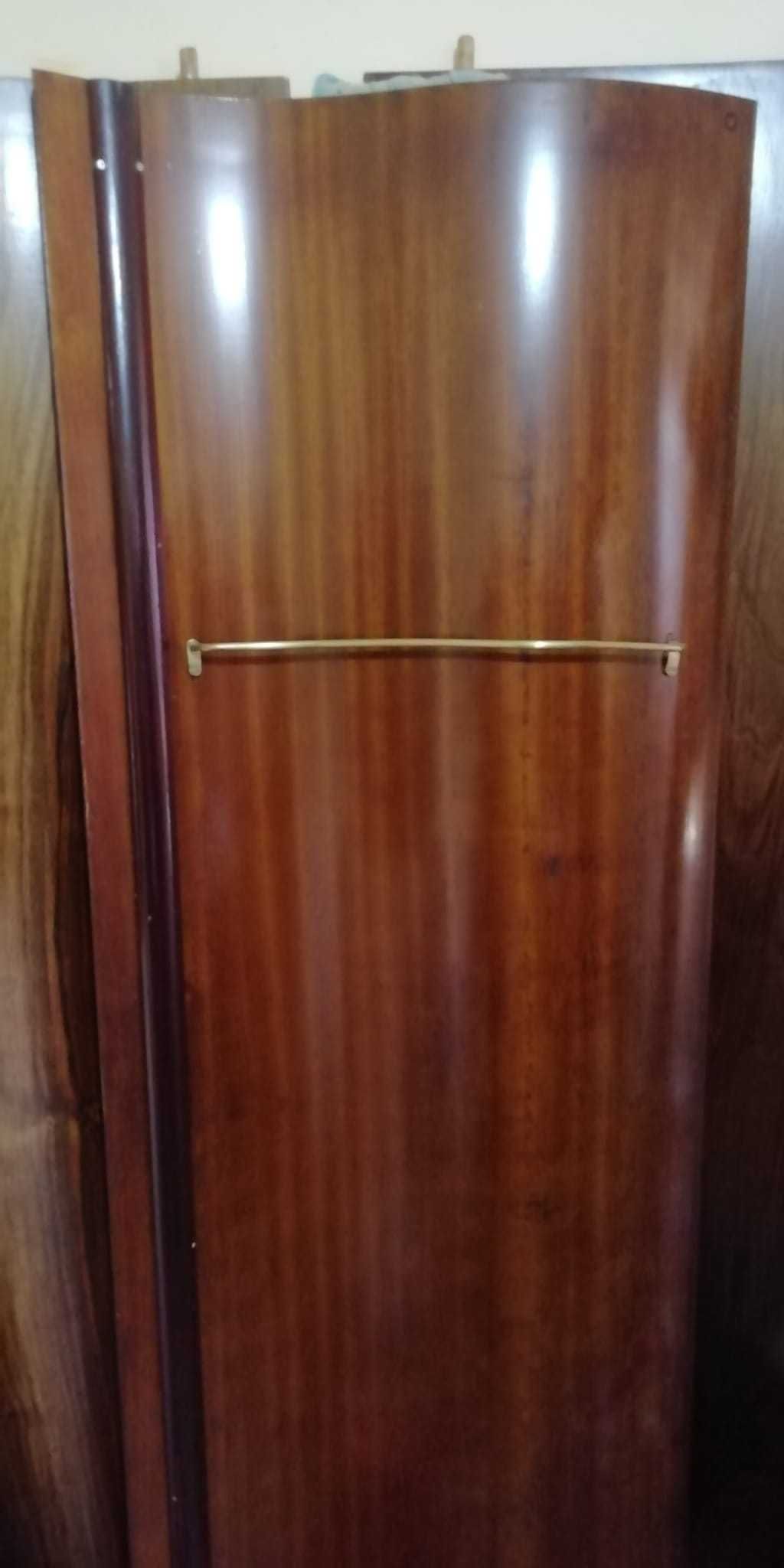 Vand dormitor complet din lemn masiv de nuc ArtNouveau restaurat