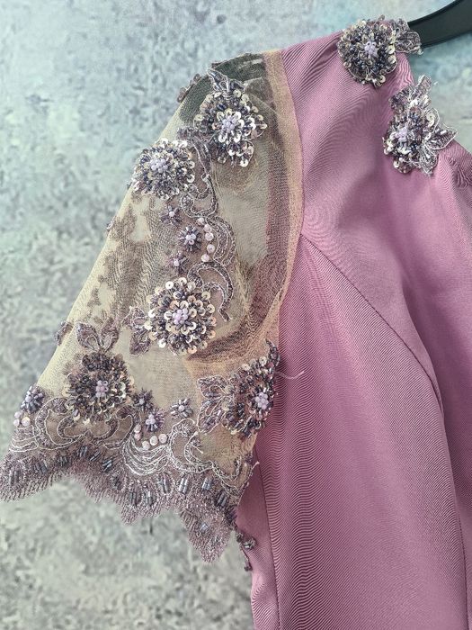Rochie de ocazie lila cu dantela