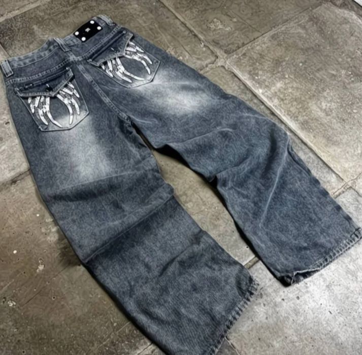 Джинсы черные baggy