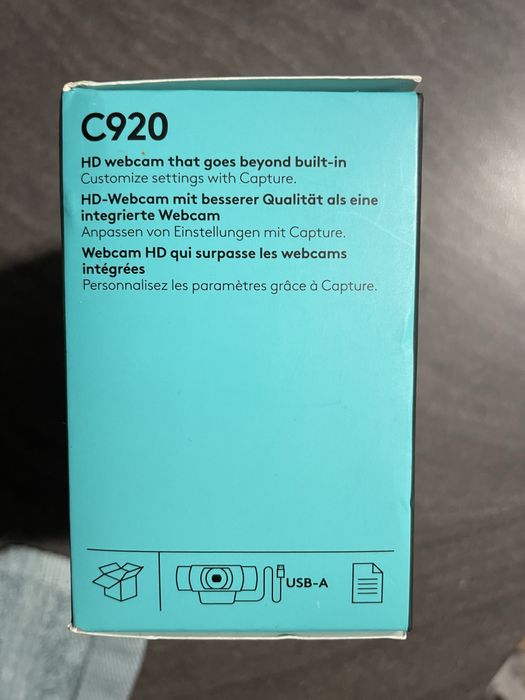 Camera web NOUA Logitech HD Pro C920, Full HD, Negru