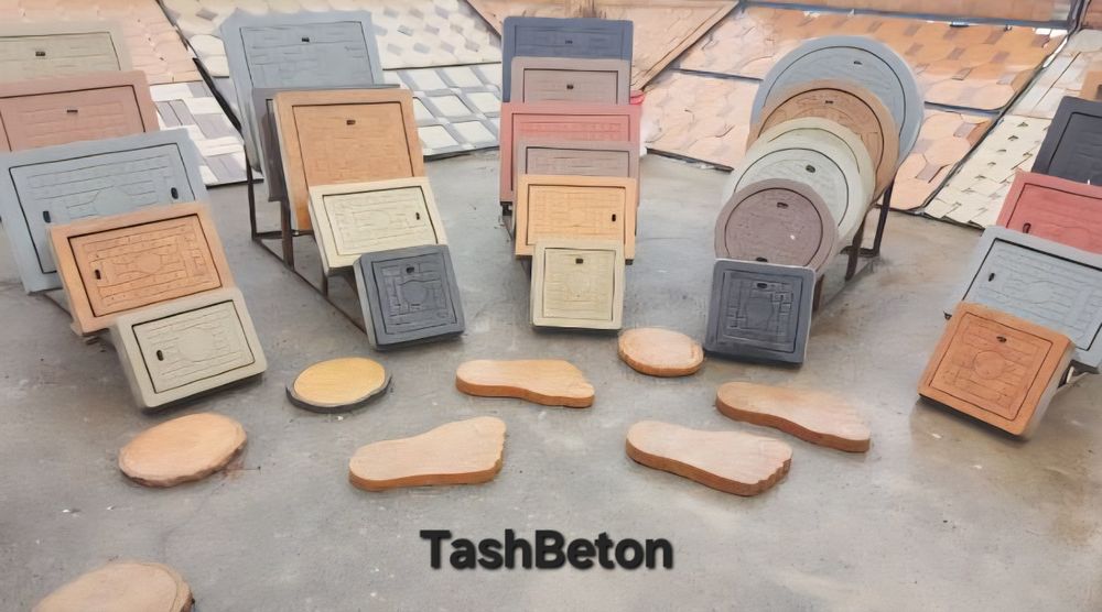 Бетонные люки, колодцы, бардюры — от производителя TashBeton
Описание: