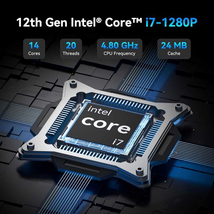 Мини Пк Mini Pc Geekom IT12 intel Core i7 1280P 32Gb DDR4 1TB SSD