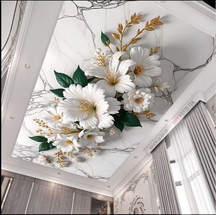 натяжной паталок фото обой хизмати