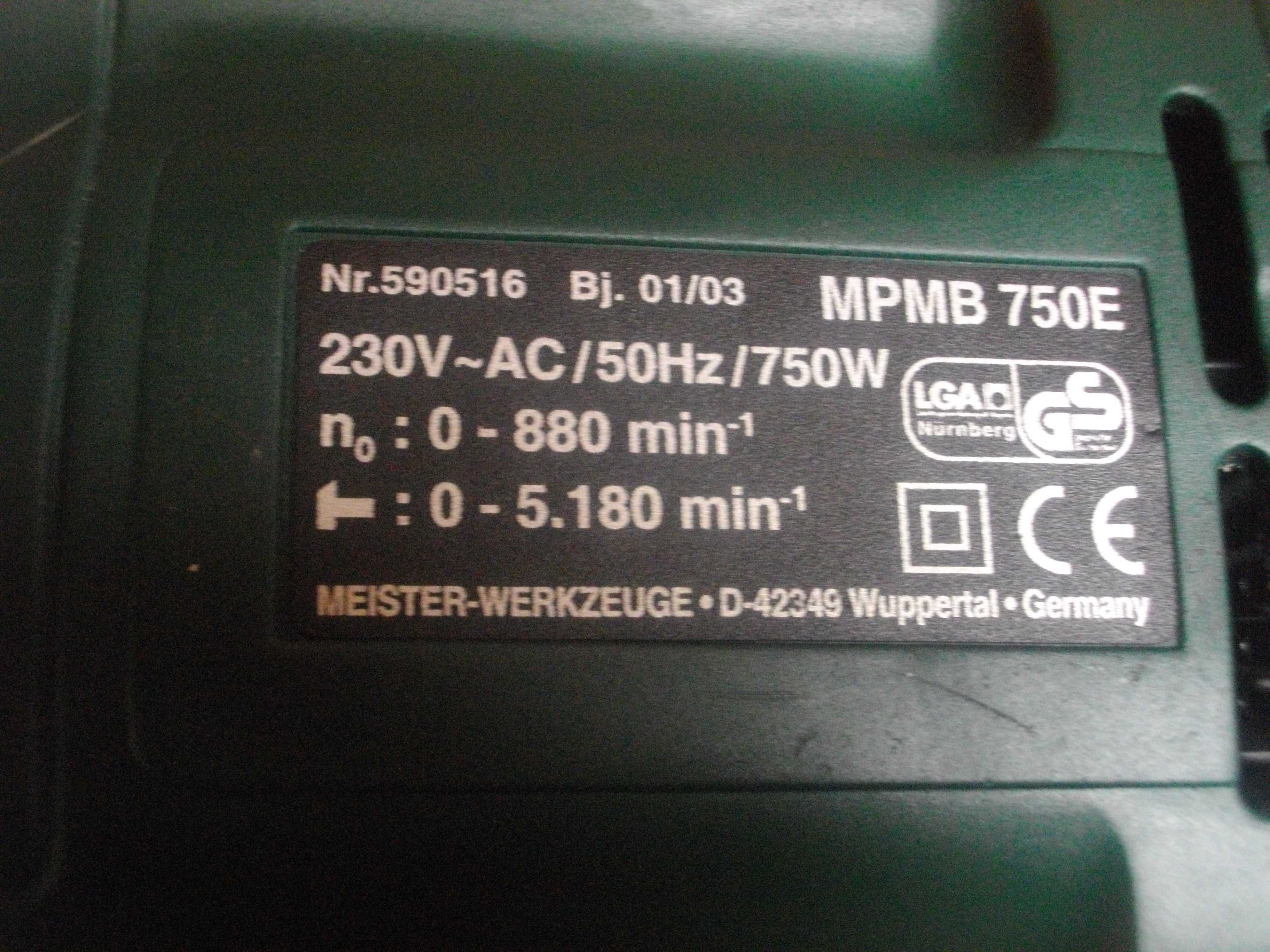 Нов Немски 750W Трипозиционен Перфоратор SDS/1-13mm Meister Комплект