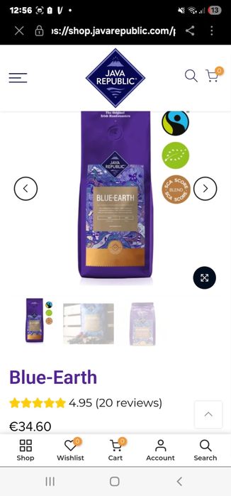 Cafea Java Republic blue EARTH