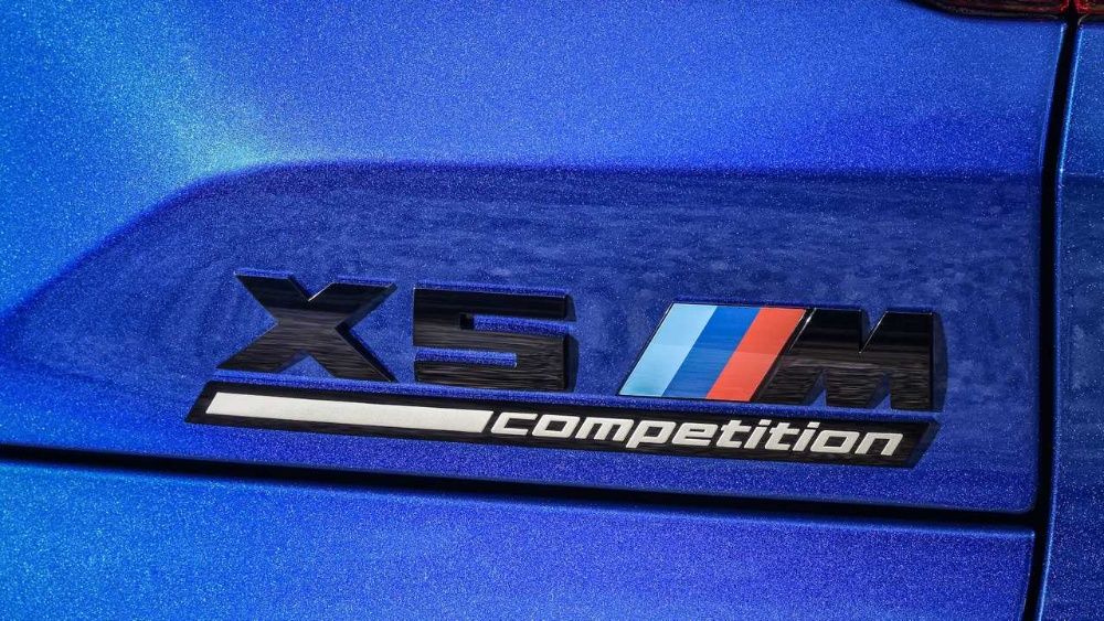 Emblema X1M, X3M, X4M, X5M, X6M Competition pentru BMW, culoare negru