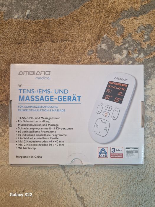 Aparat TENS/EMS Ambiano Medical – Nou, pentru masaj și electrostimular