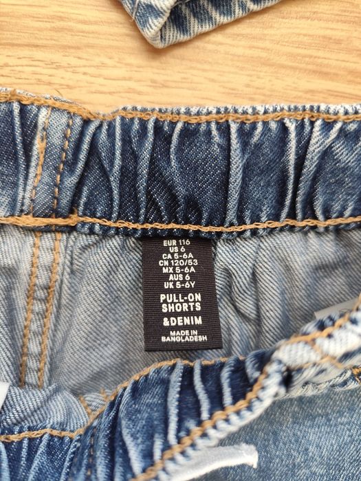 Blugi scurți hm mărime 5/7 ani