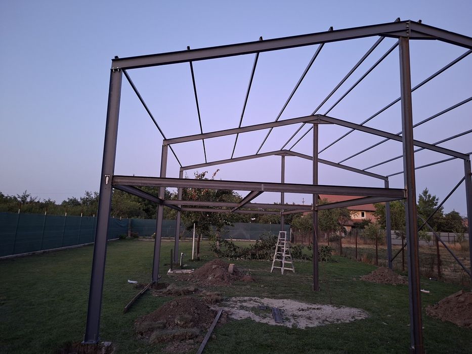 Vand structura metalica de 10x10x4 pentru service auto