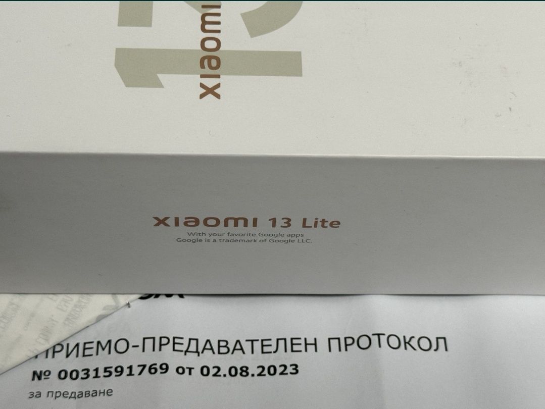 НОВ* 256GB Xiaomi Mi 13 Lite 5G Vivacom Гаранция 2025 г. Black / Черен