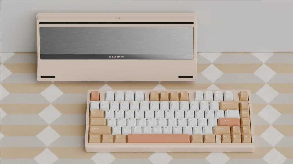tastatura mecanica custom Bridge 75 Plus aluminiu noua spray milk