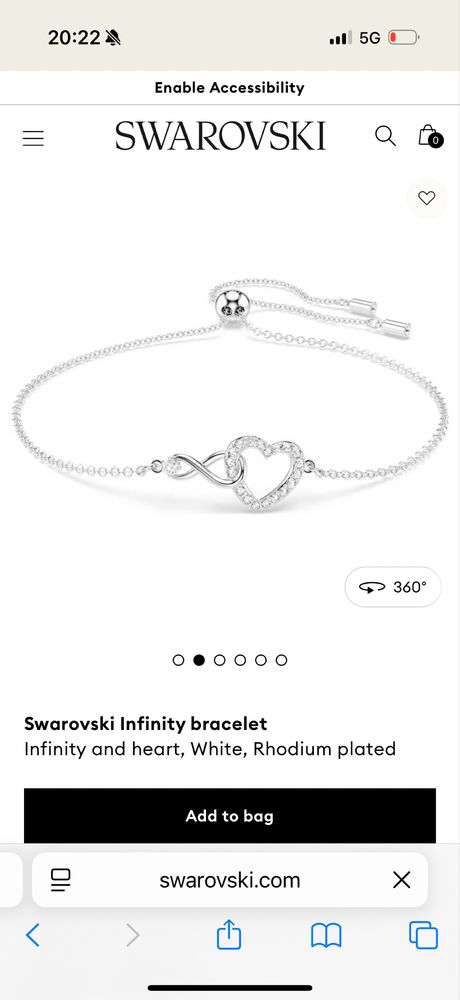 чисто нова гривна swarovski