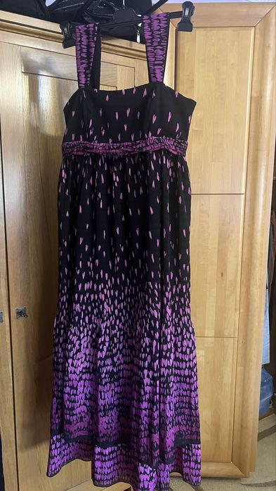 Rochie de zi (negru cu mov)