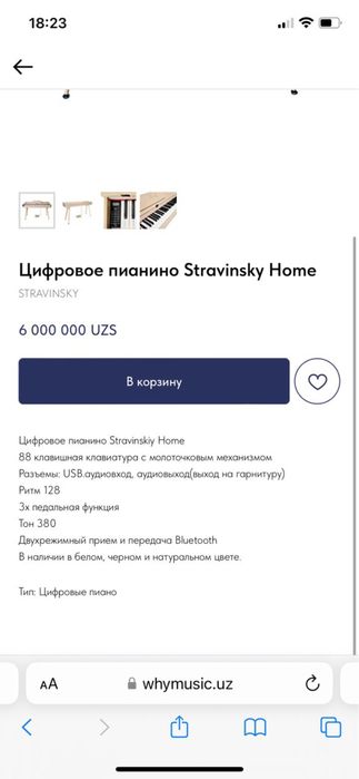 Цифровое пианино Stravinskiy Home