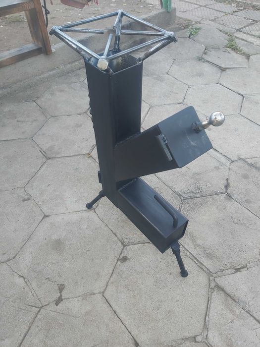 Ракетна печка за ползване на открито