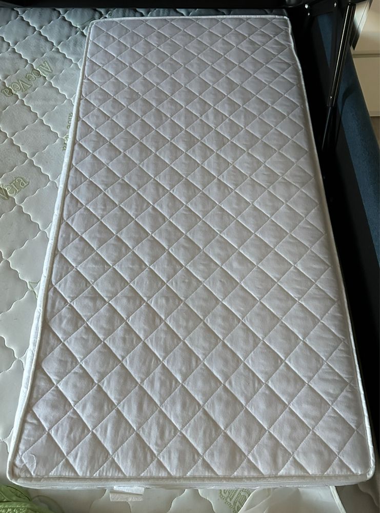 Saltea patut copii Wunderkid Duo Cocos 120x60x12, husa detasabila