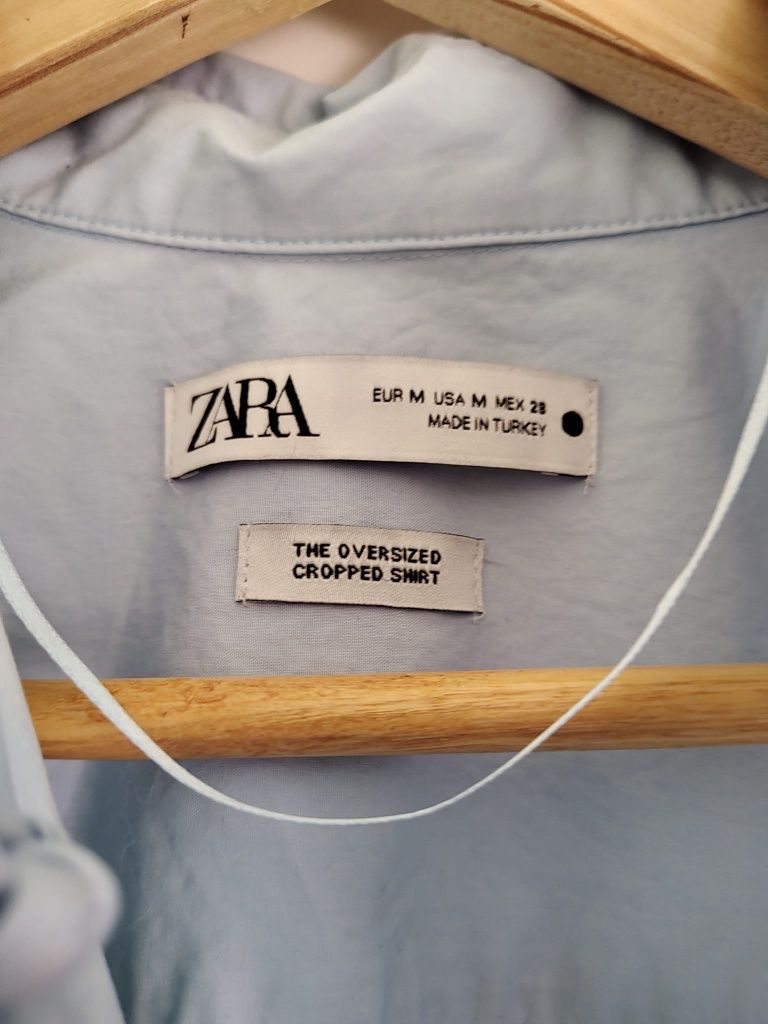 Zara Oversized Cropped Shirt