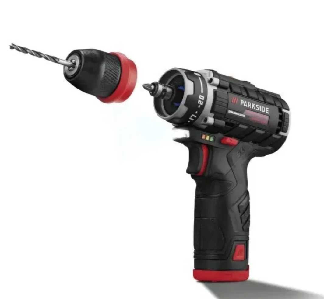 Bormasina/Autofiletanta cu acumulator 12V 2Ah si incarcator PARKSIDE