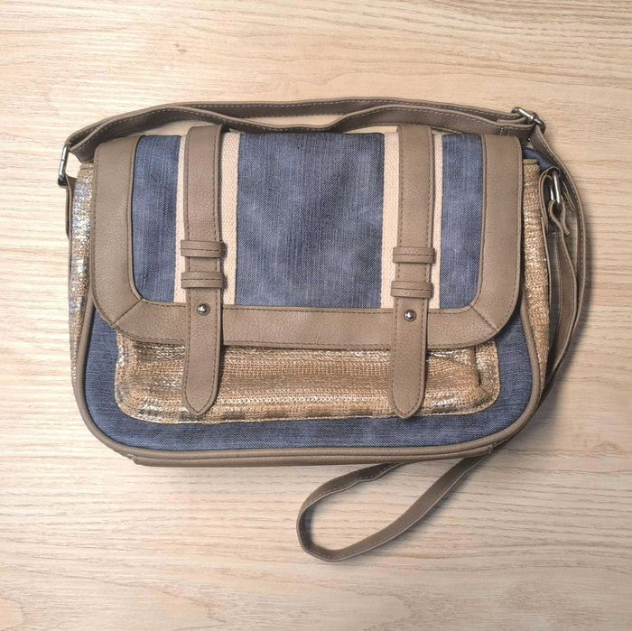 Дамска чанта с дънков дизайн