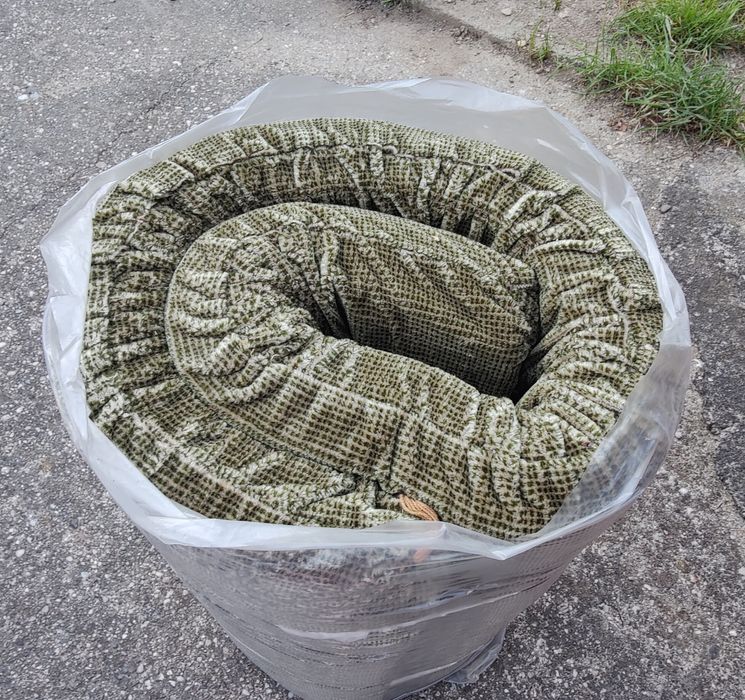 Saltea pliabilă din burete, husă textilă verde 60x170